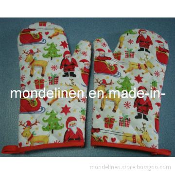 100% Cotton Christmas Oven Mitt (KG--001)